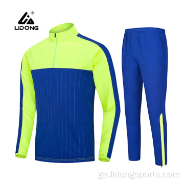 Fir Oiliúna Jogging Caith Tracksuit Oiliúna Sacair